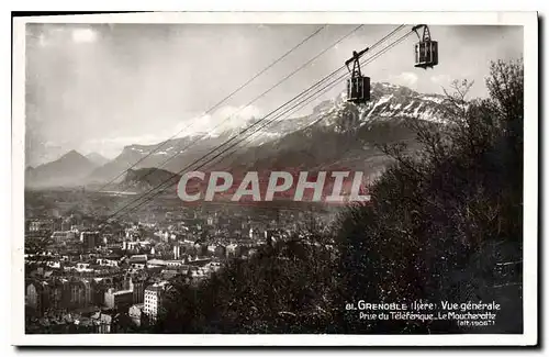 Ansichtskarte AK Grenoble (Isere) Vue generale prise du Teledferique le Moucherotte