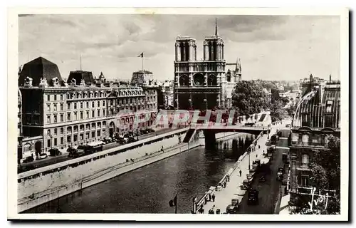 Ansichtskarte AK Paris en flanant Notre Dame vue de la PLace St Michel