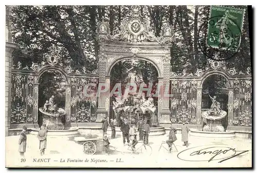 Cartes postales Nancy La Fontaine de Neptune