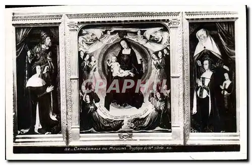 Cartes postales Cathedrale de Moulins Tryphique du XVe siecle