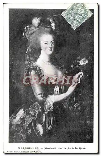 Ansichtskarte AK Versailles Marie Antoinette a la Rose