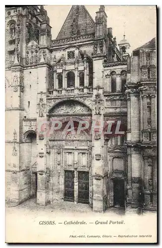 Cartes postales Gisors Cathedrale Grand Portail