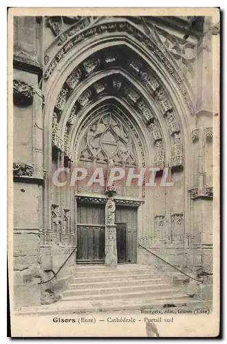 Ansichtskarte AK Gisors (Eure) Cathedrale Portail sud