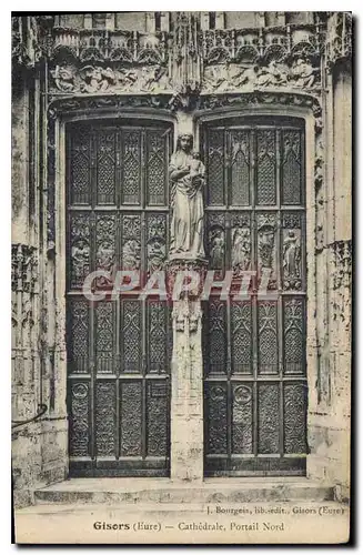 Cartes postales Gisors (Eure) Cathedrale Portail Nord