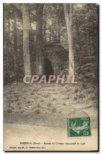 Cartes postales Gisors (Eure) Ruines du Chateau demantele en 1378