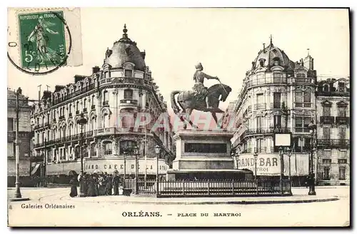 Cartes postales Orleans Place du Martroi