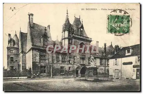 Cartes postales Bourges Palais Jacques Coeur La Facade