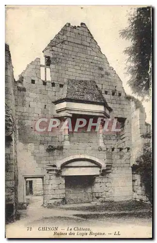 Ansichtskarte AK Chinon Le Chateau Ruines des Logis Royaux