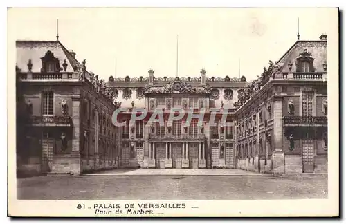 Ansichtskarte AK Palais de Versailles Cour de Marbre