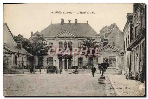 Ansichtskarte AK Gien (Loiret) L'Hotel de Ville