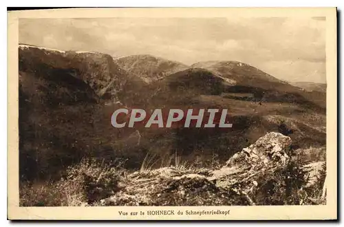 Cartes postales Vue sur le Hohneck du Schnepfenriedkopf