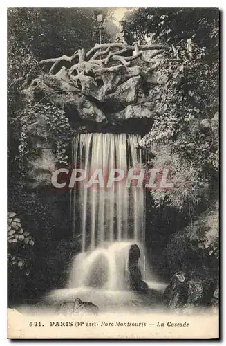 Cartes postales Paris (14e Art) Parc Montsouris La Cascade