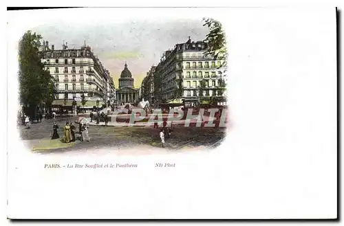 Cartes postales Paris La Rue Soufflot et le Patheon