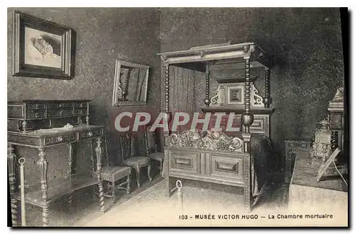 Ansichtskarte AK Musee Victor Hugo La Chambre Mortuaire