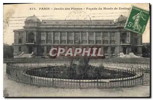 Cartes postales Paris Jardin des Plantes Facade du Musee de Zoologie Zoo