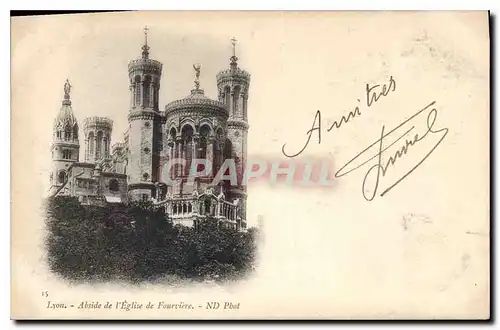 Cartes postales Abside de l'Eglise de Fourviere