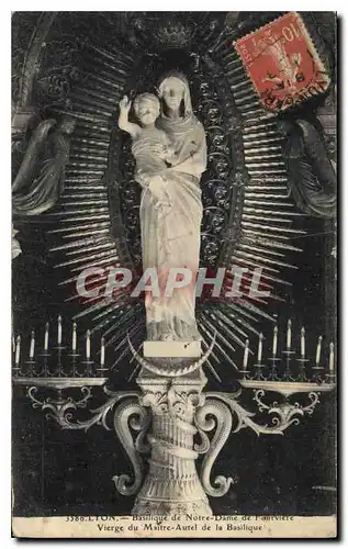 Ansichtskarte AK Lyon Basilique de Notre Dame de Fourviere Vierge du Maitre Autel de la Basilique