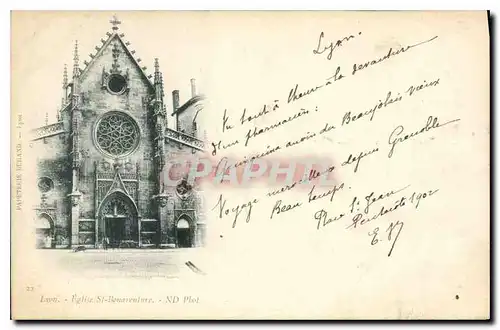 Cartes postales Lyon Eglise St Bonaventure