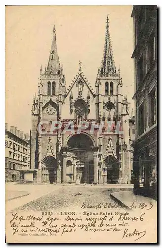 Cartes postales Lyon Eglise Saint Nizier