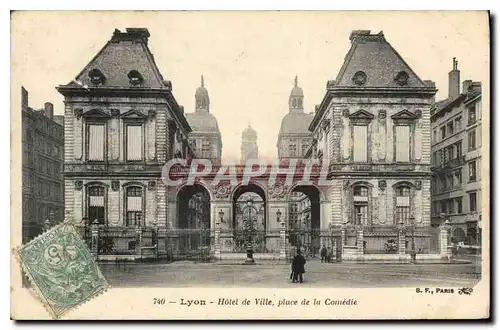 Cartes postales Lyon Hotel de Ville place de la Comedie