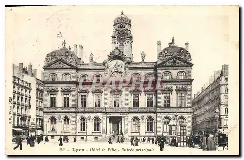 Ansichtskarte AK Lyon Hotel de Ville Entree principale