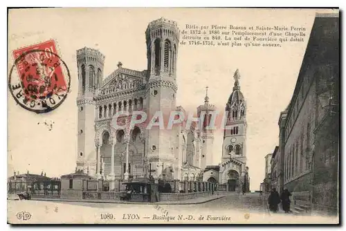 Cartes postales Lyon Basilique de N D de Fourviere