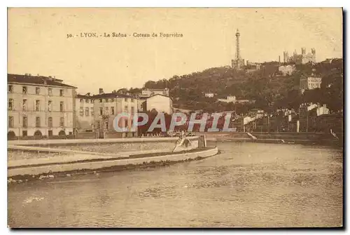 Cartes postales Lyon La Saone Coteau de Fourviere