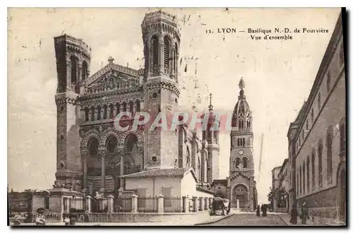 Ansichtskarte AK Lyon Basilique de N D de Fourviere Vue d'ensemble