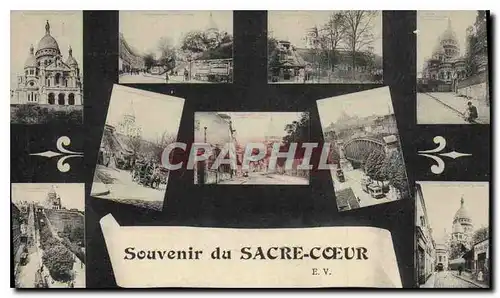 Cartes postales Souvenir du Sacre Coeur