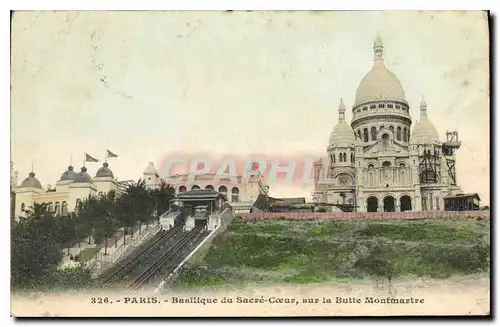 Cartes postales Paris Basilique du Sacre Coeur sur la Butte Montmartre