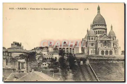 Cartes postales Paris Vue sur Le Sacsre Coeur de Montmartre