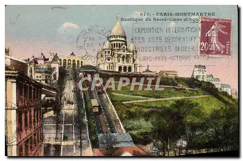 Cartes postales Paris Montmartre  Basilique du Sacre Coeur