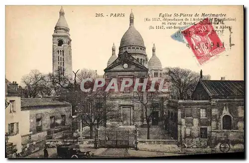 Cartes postales Paris Eglise St Pierre de Montmartre