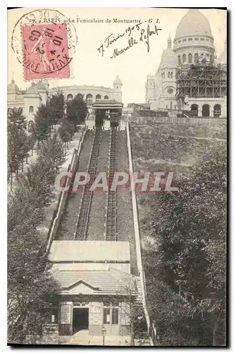 Cartes postales Paris Le Funiculaire de Montmartre