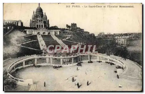 Ansichtskarte AK Paris le Sacre Coeur et l'Escalier Monumental