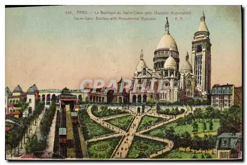 Ansichtskarte AK Paris Basilique du Sacre Coeur avec L'Escalier Monumental