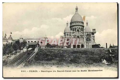 Cartes postales Paris Basilique du Sacre Coeur sur la Butte Montmartre