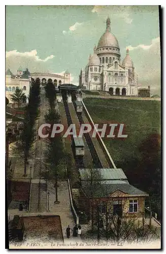 Cartes postales Paris Le Funiculaire du Sacre Coeur