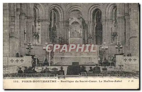 Ansichtskarte AK Paris Montmartre La Basilique du Sacre Coeur Le Maitre Autel