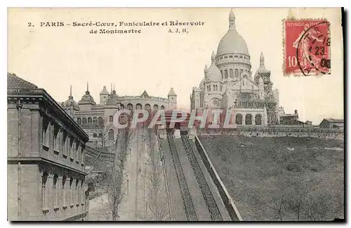 Ansichtskarte AK Paris Sacre Coeur Funiculaire et Reservoir de Montmartre