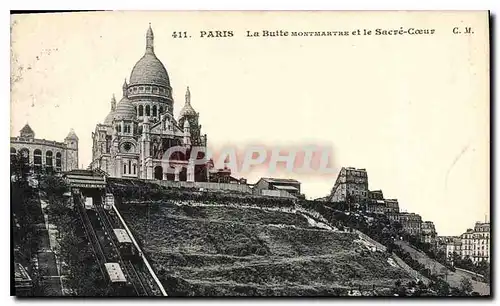 Cartes postales Paris La Butte Montmartre et le Sacre Coeur