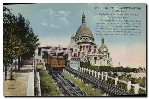 Ansichtskarte AK Paris Montmartre La Basilique du Sacre Coeur terminee Inauguree le 14 juin 1912 Chocolat Menier