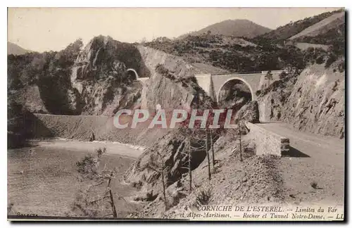 Ansichtskarte AK Corniche de l'Esterel Limites du Var Alpes Maritimes