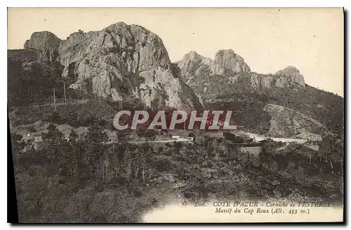 Ansichtskarte AK Corniche de l'Esterel Massif du Cap Roux