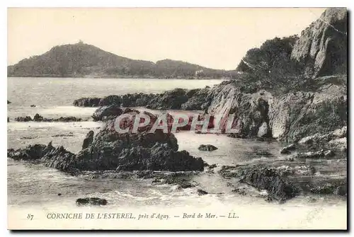 Cartes postales Corniche de l'Esterel pres d'Agay Bord de Mer