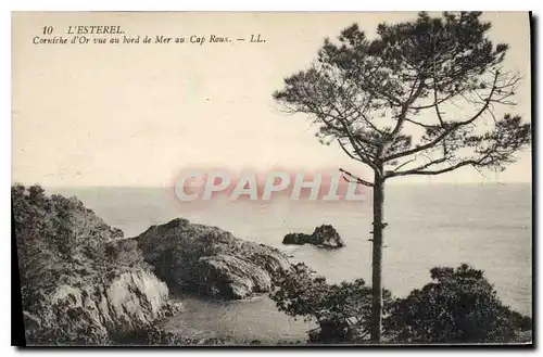 Cartes postales L'Esterel Corniche d'Or vue au Bord de Mer au Cap Rous