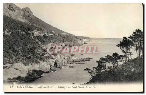 Cartes postales L'Esterel Corniche d'Or Calange au Petit Caneiret