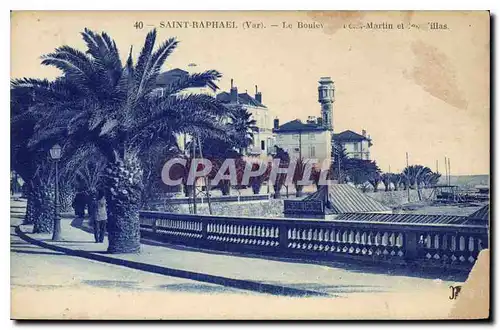 Cartes postales Saint Raphael (Var) Le Boulevard Felix Martin