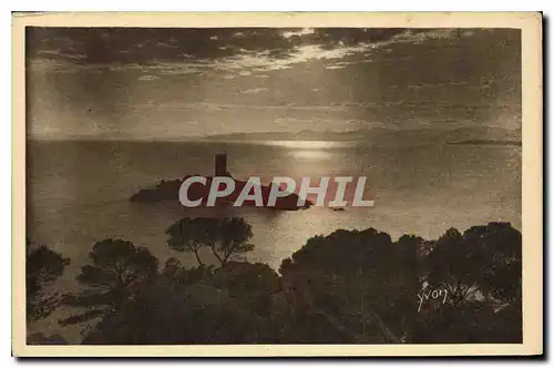 Cartes postales Saint Raphael (Var) L'Ile d'Or au Coucher du Soleil