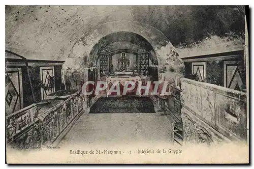 Ansichtskarte AK Basilique de St Maximin Interieur de la Gryple